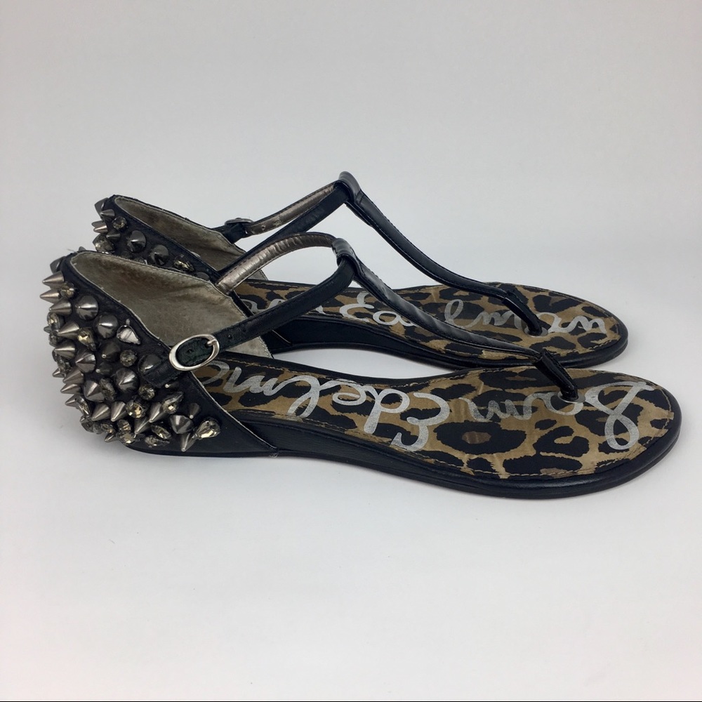 Sam Edelman Black Studded Embellished Sandals